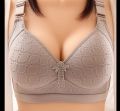 Wireless Padded Push Up Grid Bra Brassiere Underwear. 
