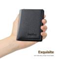 Fashion Pu Leather Zipper Short Wallet Purse Bag Minimalist Credit Card Holder Front Pocket Rfid Blocking Wallets For Men Gift. 