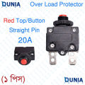 Thermal Switch Circuit Breaker Overload Protector Red Button 4A 5A 15A.