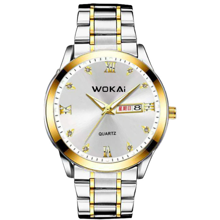 WAKAI Brand Casual Sports Business All-Match Quartz Double Calendar Luminous Waterproof 1803 Men's Watch