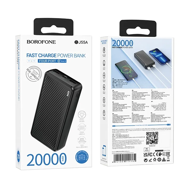 BJ55 Graceful power bank(10000mAh) Black