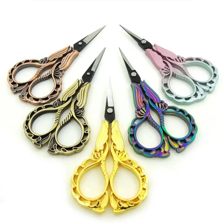 Orchid%20Shear%20New%20Black%20Blade%20Vintage%20Crafts%20Super%20Sharp%20Thin%20Tea%20Bag%20Cutting%20Tools%20Embroidery%20Professional%20Small%20Scissors%20Sewing%20-%20Image%202