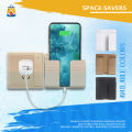 Mobile Phone Charging Hanging Holder Multifunction Wall Mounted Plug Bracket Remote Control Mounted Storage Box.