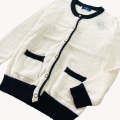 Womens Wool Blend Pearl Button Knit Cardigan Sweater From Levin. 