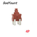 1pcs Power Switch Push Button KAN-L5 Switch 7.5A 250V AC 4Pin 2pin Water Heater Vacuum Cleaner Special Lock Self-locking. 