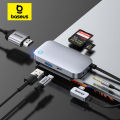 Baseus USB C Hub for iPad Pro 11 12.9 HDMI-Compatible 4K 30Hz USB Hub PD 100W Port SD TF Card Reader for Steam Deck USB 3.0 Hub.