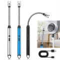 Kitchen Lighter USB Rechargeable Plasma Arc Flameless Long Neck Windproof Electric Lighter for Candle, Stove & Grill.