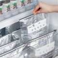 Aluminium Foil Bag Reusable Freezer Zip Lock Safe Large Capacity Fresh-keeping Lock Freezer Bag.