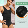 Happy party Men Shapewear Bodysuit Tummy Control Abdomen Compression Slimming Bodysuit Sleeveless Undershirt Full Body Shaper.