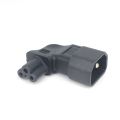 Power Adapter Iec 320 C14 To C5 Adapter Converter Vertical Left Right Angle C5 To C14 Ac Power Plug Socket Connector. 