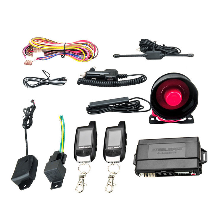 Keyless Alarm Module Steelmate 888E Two Way LCD Car Alarm Keyless Entry Security System ...