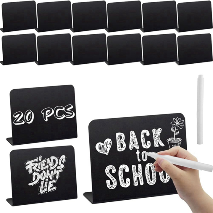 20%20Pack%20Mini%20Chalkboard%20Signs%20Black%20for%20Chalk%20Sign%20for%20Food%20-%20Party%20-%20Buffet%20-%20Table%20Sign%20Chalkboard%20with%202%20Chalk%20Marker%20-%20Image%202