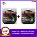 Godrej Rich Creme Hair Color Dark Brown 40ml 2pc packets INDIAN. 