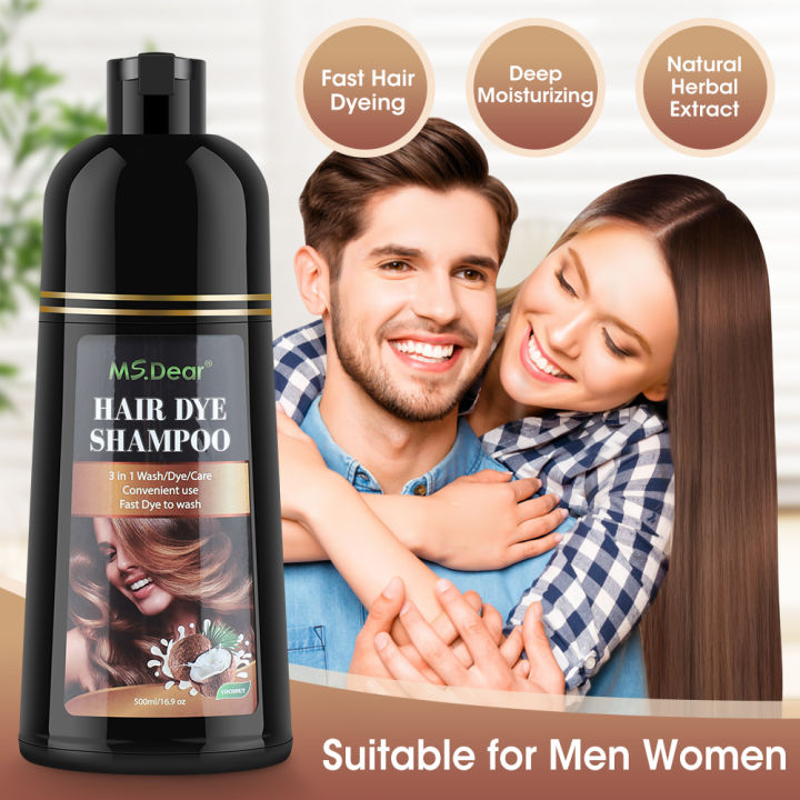 Natural%20Brown%20Hair%20Color%20Permanent%20Hair%20Coloring%20Shampoo%20Long%20Lasting%20Black%20Hair%20Dye%20Shampoo%20For%20Women%20Men%20Professional%20Dye%20-%20Image%203