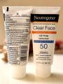 Original USA made Neutrogena clear Face oil free Sunscreen spf 50 88 ml.