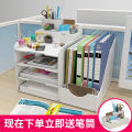 Book stand, file shelf, desk storage, bookshelves, simple tables, student document storage shelves, office supplies. 