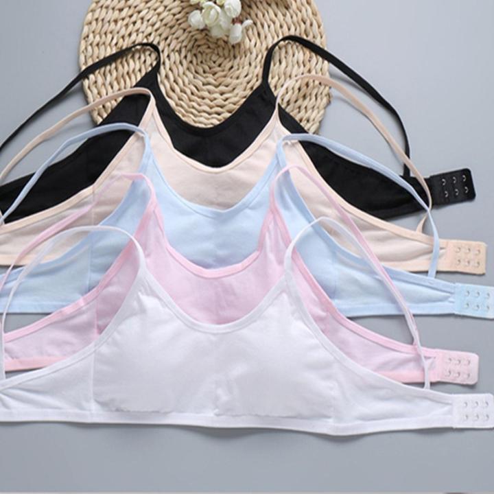 5PCS Child Sports Bra Kids Thin Cup Young Girl Bra Cotton Intimates Girls Lingerie Underwear Teenage Bra For Children