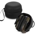 Tactical electronic earmuffs, noise proof earphones to protect hearing - dark green-2.
