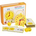 Telling Time Teaching Clock Activities Set Educational Toy Helps Kids Learn to Tell Time Homeschool Supplies Kindergartner Toy. 