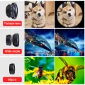 【happy one】Phone Lens 0.67x Wide Angle Zoom Fish Eye 10x Macro Lenses Camera With Clip Lens On The Phone For Smartphone. 