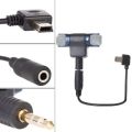 Harici Stereo Mic mikrofon 3.5mm Mini USB mikro adaptör kablosu için GoPro Hero 3 4 xiaoyi SJCAM H9 EKEN AEE spor kamera. 