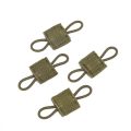 4PCS/Set Tactical MOLLE Elastic Ribbon Buckle Binding Retainer for PTT Antenna Stick Pipe Rope Webbing Buckle Holder Clip. 