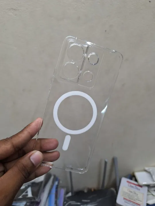 Xiaomi%20Redmi%20Note%2013%20pro%205G/poco%20x6%20%20Berlia%20Transparent%20Magnatic%20Magsafe%20Anti%20Yellow%20Clear%20Protective%20Phone%20Case%20Back%20Cover%20-%20Image%203