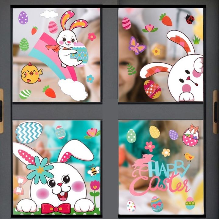 Cartoon%20Easter%20Window%20Static%20Sticker%20Cute%20Rabbit%20Carrot%20Egg%20Wall%20Sticker%20For%20Home%20Room%20DIY%20Decoration%20Easter%20Party%20Supplies%20-%20Image%206