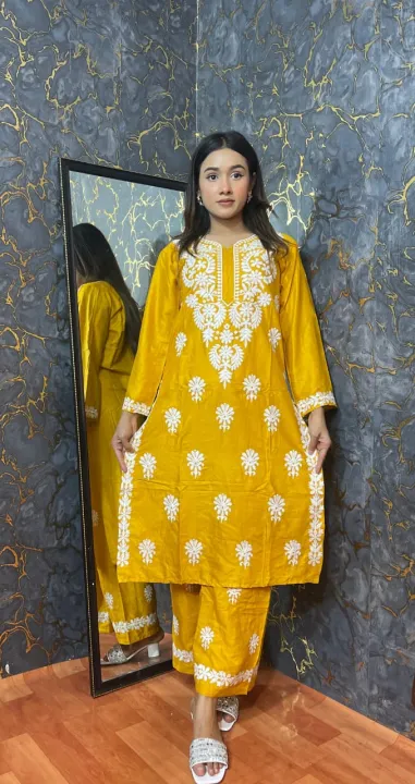 Lucknow%20Embroidery%20Work%20Readymade%202-pcs%20Short%20Kmeez%20%20Salwar%20Kameez%20For%20Women%20D-02%20-%20Image%205