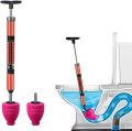 Professional Pipe Unblocker, 64 cm Pressure Pipe Plunger, PVC Toilet Plunger Can be Rotated 360 Degrees, for Sink and Toilet Plunger. 