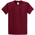 Round Neck Cotton T-shirt for Men - Maroon. 