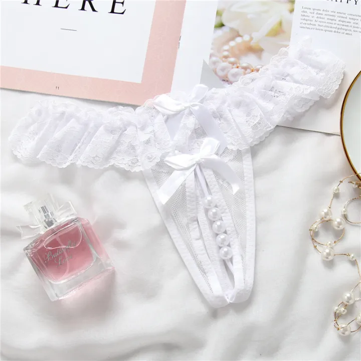 Pearl%20Lace%20Underwear%20Transparent%20Bowknot%20Beads%20Lace%20Panties%20Soft%20Ruffled%20Trim%20Hollow%20Underwear%20-%20Image%209