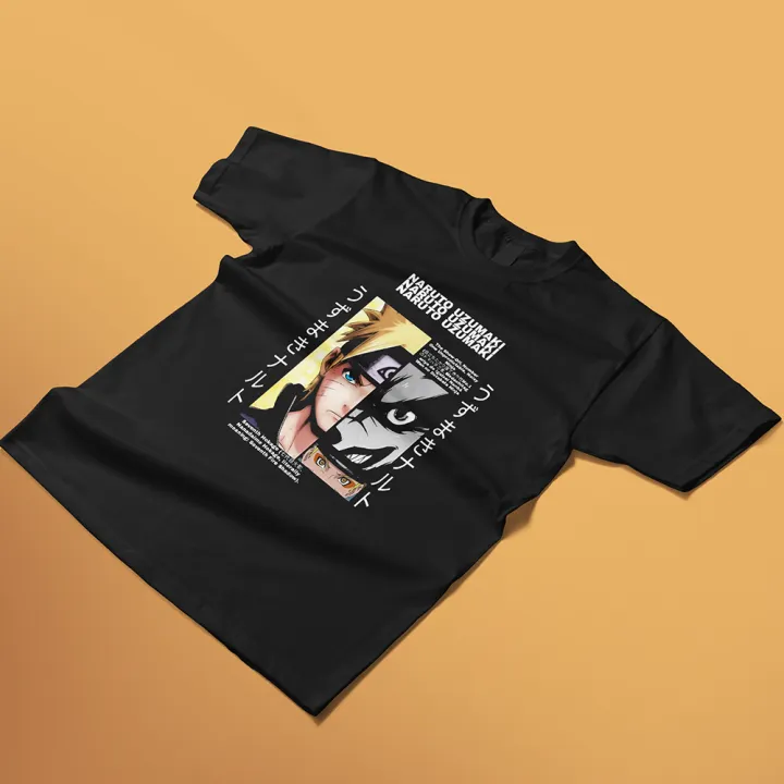 NARUTO%20T-SHIRT%20-%20Anime%20Black%20Cotton%20T-shirt%20for%20Naruto%20Uzumaki%20Shippuden%20Fans%20Regular%20Fit%20Premium%20Fabric%20and%20Long-Lasting%20Digital%20Print%20T-shirt%20by%20Banga%20Kun%20Shop%20%7C%20Kurama%20&%20Naruto%20-%20Image%203