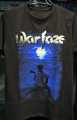 MEN'S COTTON T-SHIRT WARFAZE WITIE AND BLUE COMBINATION.