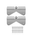 2PCS Gutter Extension Hinge Also Includes Screws Easy DIY Installation on Any Size Rectangle or Square Downspout Durable Easy Install Easy to Use. 