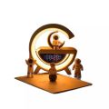 Big G3401Mini Cross-Border New Model Small g Bluetooth Speaker Wireless Charging Alarm Clock Ambient Light Multi-Functional Bluetooth Speaker. 