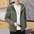 2021 Autumn New Youth Spring and Autumn Men's Jacket Student Autumn Workwear Coat Hooded Jacket Men. 