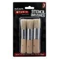 Mont Marte Studio Stencil Brush 3pc.