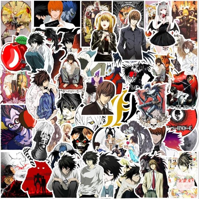 Anime%20Death%20Note%2025Pcs%20PVC%20Waterproof%20Stickers%20For%20Phone%20Suitcase%20Luggage%20Skateboard%20Laptop%20-%20Image%202