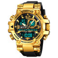【NShisasN】STRYVE Fashion Men's Sport Watches Shock Resistant 50M Waterproof Wristwatch LED Alarm Stopwatch Clock Watches Men 8025. 