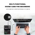 TEYUN Q12 2 Channels Professional portable Audio Interface sound card console mini USB MIXER for Guitar Recording Studio Singing.