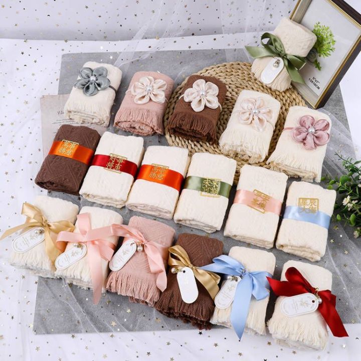 Creative tassel towel souvenirs, wedding souvenirs, baby gifts, business gifts, wedding birthdays, 100 days, full moon gifts