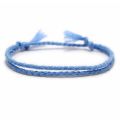 Meetvii Simple Woven Cotton Rope String Bracelet Pray Yoga Handmade Pure Color Chic Tassel Bracelet for Women 2020 New. 