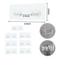 Adhesive Hook Replacement Strong Sticker Hook for Bathroom Corner Shelf Soap Dish No Drilling Organizer New 5/10PCS Shower Caddy. 