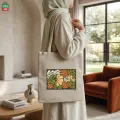 Tag Lifestyle Eco Friendly Fashionable Jute Tote Bag Shopping Bag/College/University Bag, Tote Bag, Jute Bag with Zipper. 