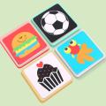 Montessori Baby Visual Stimulation Card Toys Black White Flash Cards High Contrast Visual Stimulation Learning. 