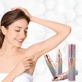 Electric Hair Remover Trimmer For Women, Rechargeable 2 in 1 Flawless Facial Razor, Painless Eyebrow Removal Shaver With LED Light For Lip Chin Bikini Fuzz Mustache. 