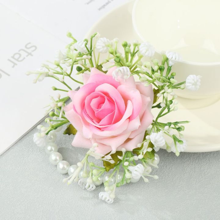 Flower%20Bridal%20Prom%20Accessories%20Wedding%20Supplies%20Hand%20Flowers%20Bride%20Wrist%20Flower%20Bridesmaid%20Bracelet%20Flower%20Bracelet%20-%20Image%204