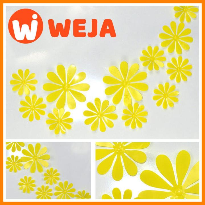 12pcs/Set Flowers Wall Stickers Decorations for Kitchen Tile Flower Switch Sticker Bedroom Decor Livingroom Wall Decals for Home