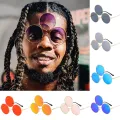 Third Eye Round Sunglasses Women/Men Holiday Sun Glasses Three Lenses Eyewear Shades UV400. 